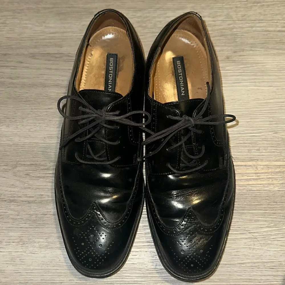 Bostonian Men's Pavillion Oxford Black Size 10